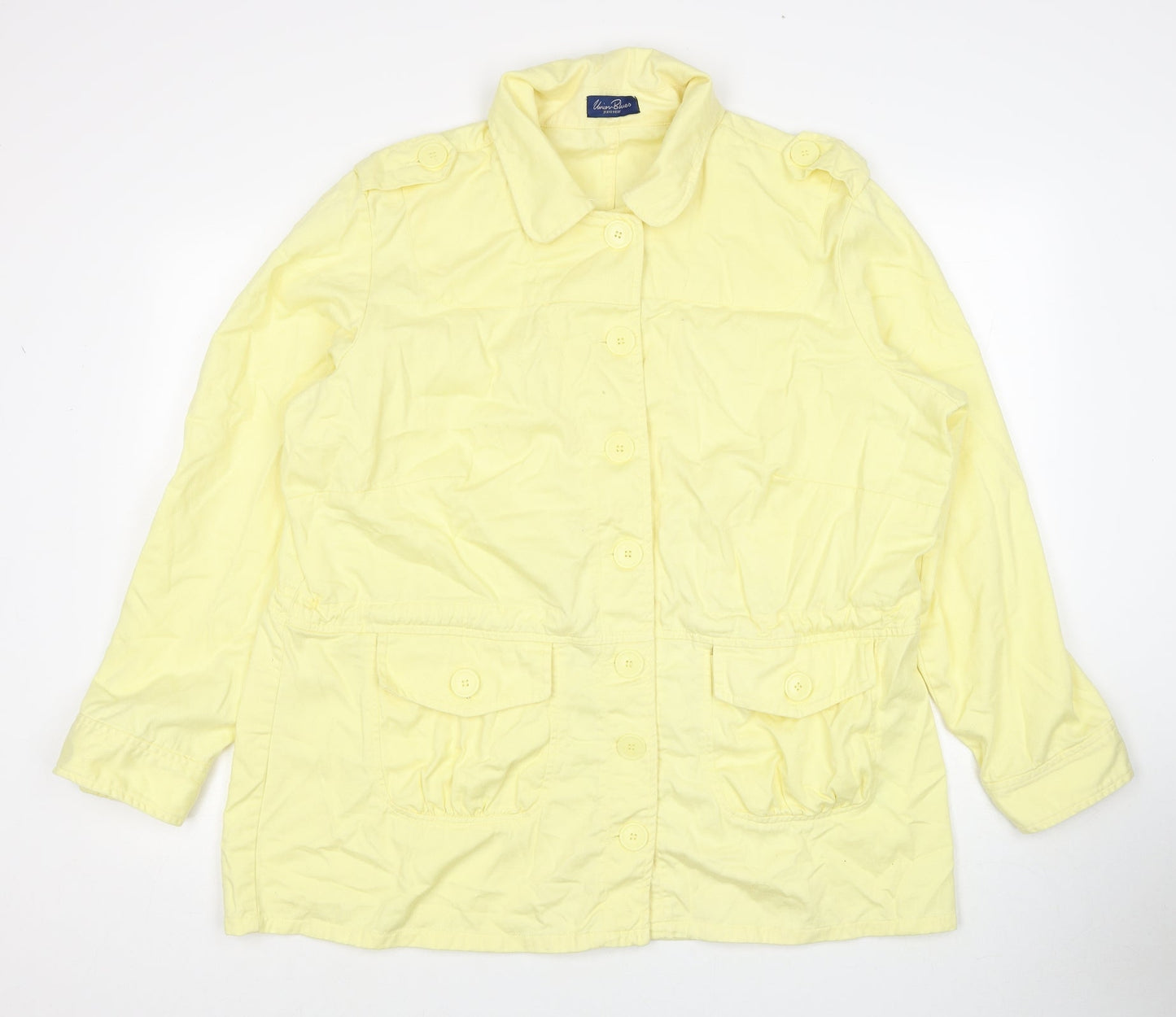 Union Blues Womens Yellow Jacket Size 20 Button