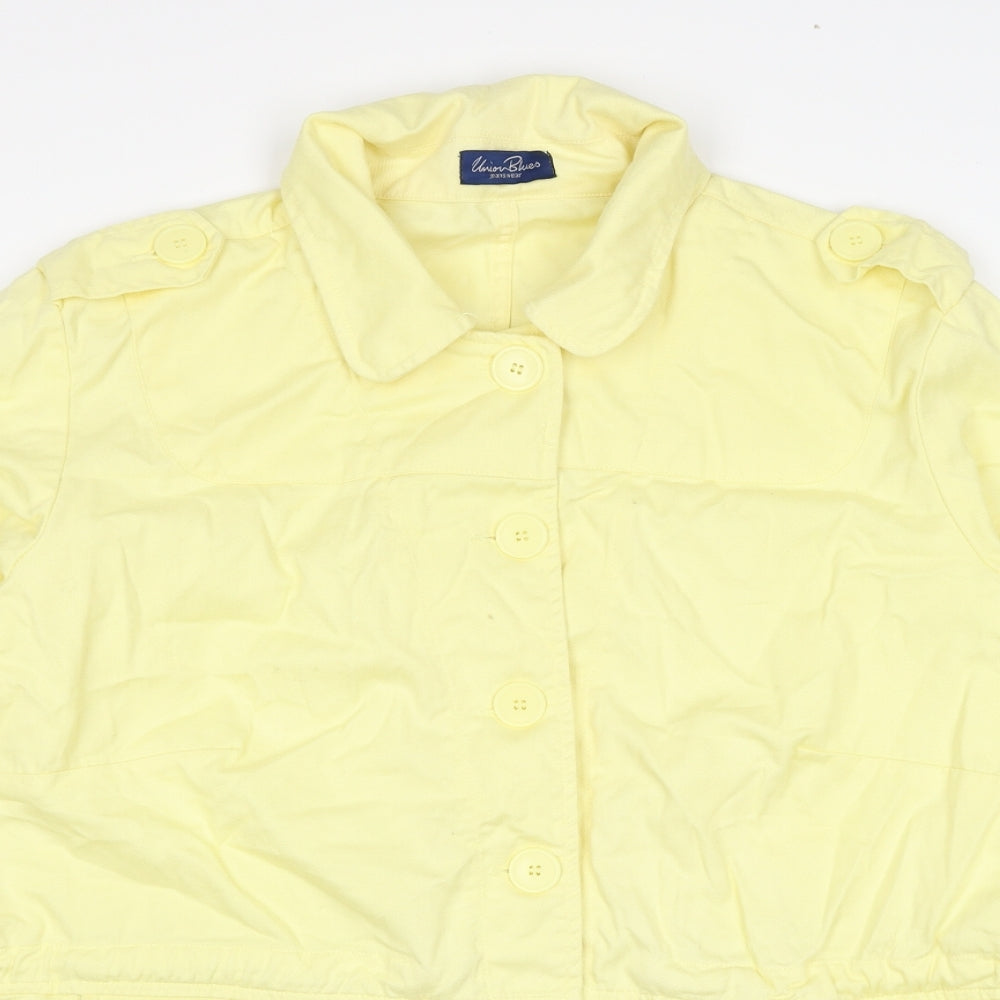 Union Blues Womens Yellow Jacket Size 20 Button
