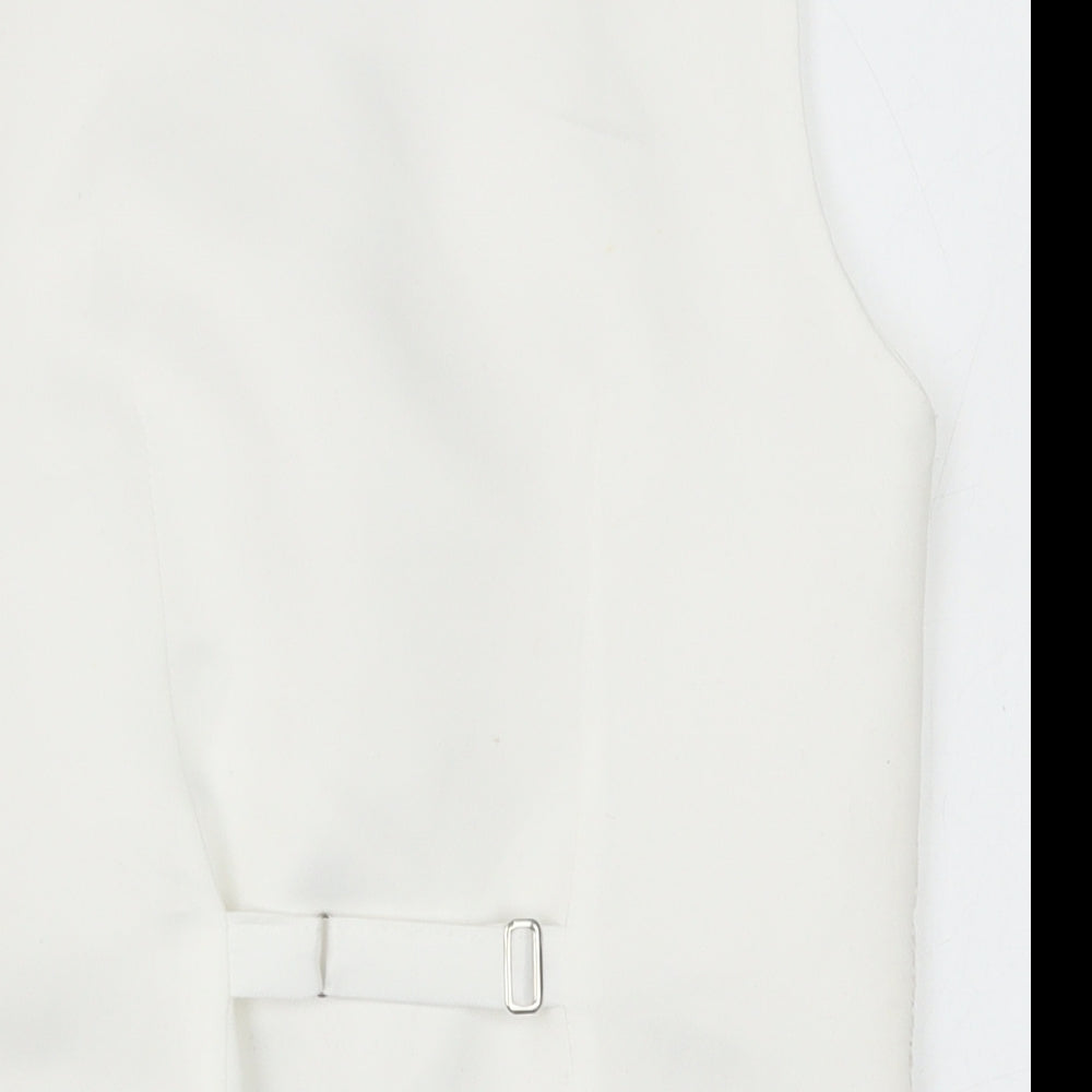 Berlington Bertie Boys Ivory Jacket Waistcoat Size 11-12 Years Button - Textured