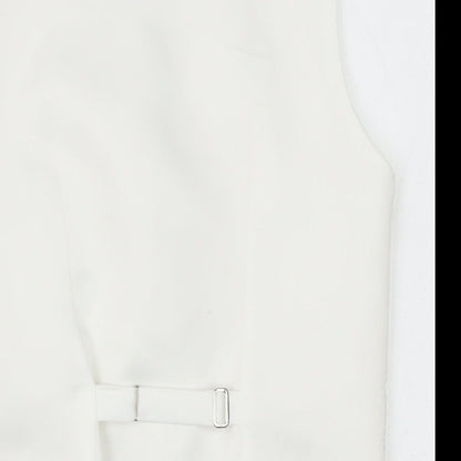 Berlington Bertie Boys Ivory Jacket Waistcoat Size 11-12 Years Button - Textured