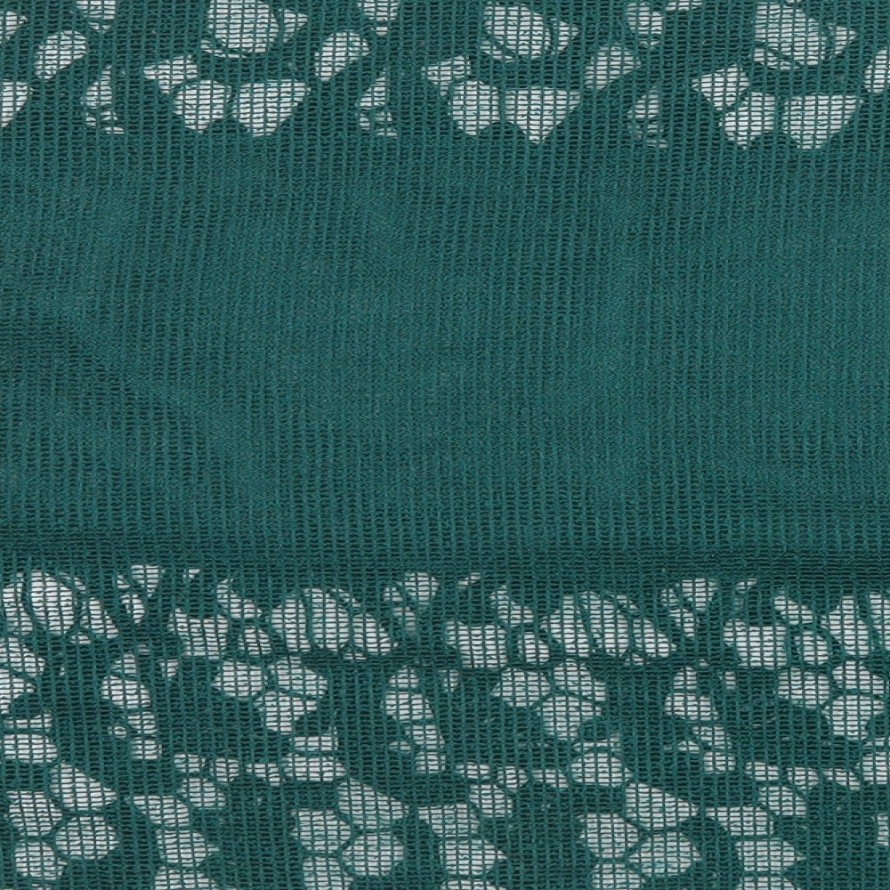 Womens UK Size S Zara Green Basic T-Shirt