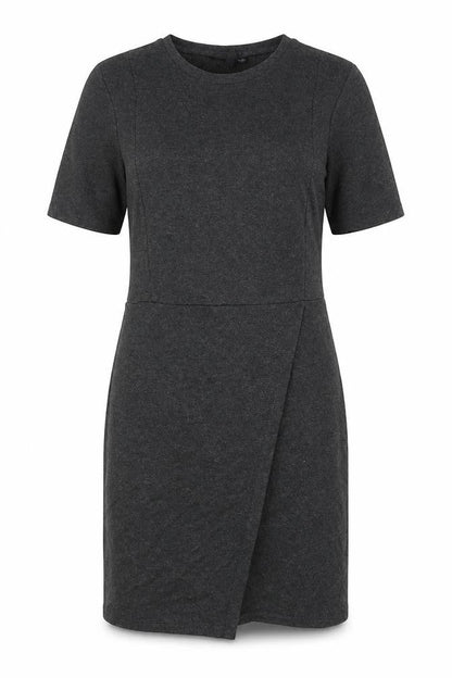 Topshop Womens Grey Viscose A-Line Size 10 Round Neck Pullover