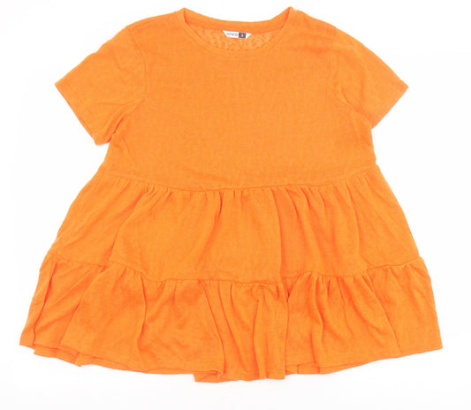 Womens UK Size S PEP&CO Orange Basic Blouse