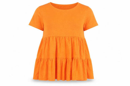 Womens UK Size S PEP&CO Orange Basic Blouse