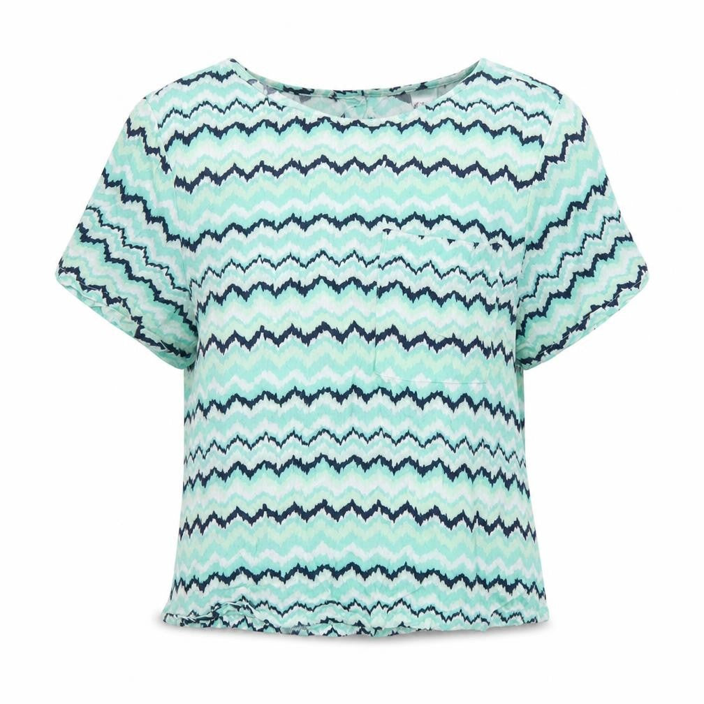 Womens UK Size 10 H&M Green Basic T-Shirt
