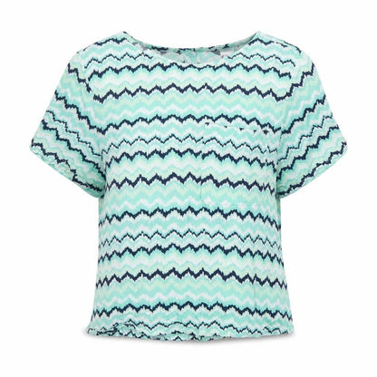 Womens UK Size 10 H&M Green Basic T-Shirt
