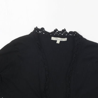 Womens UK Size 10 Peacocks Black Cardigan Jumper