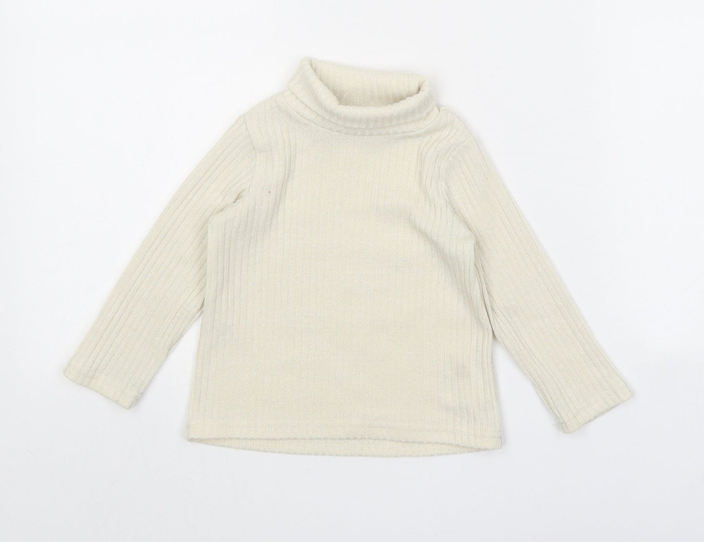 PatPat Girls Beige Polyester Pullover Jumper Size 18-24 Months Pullover