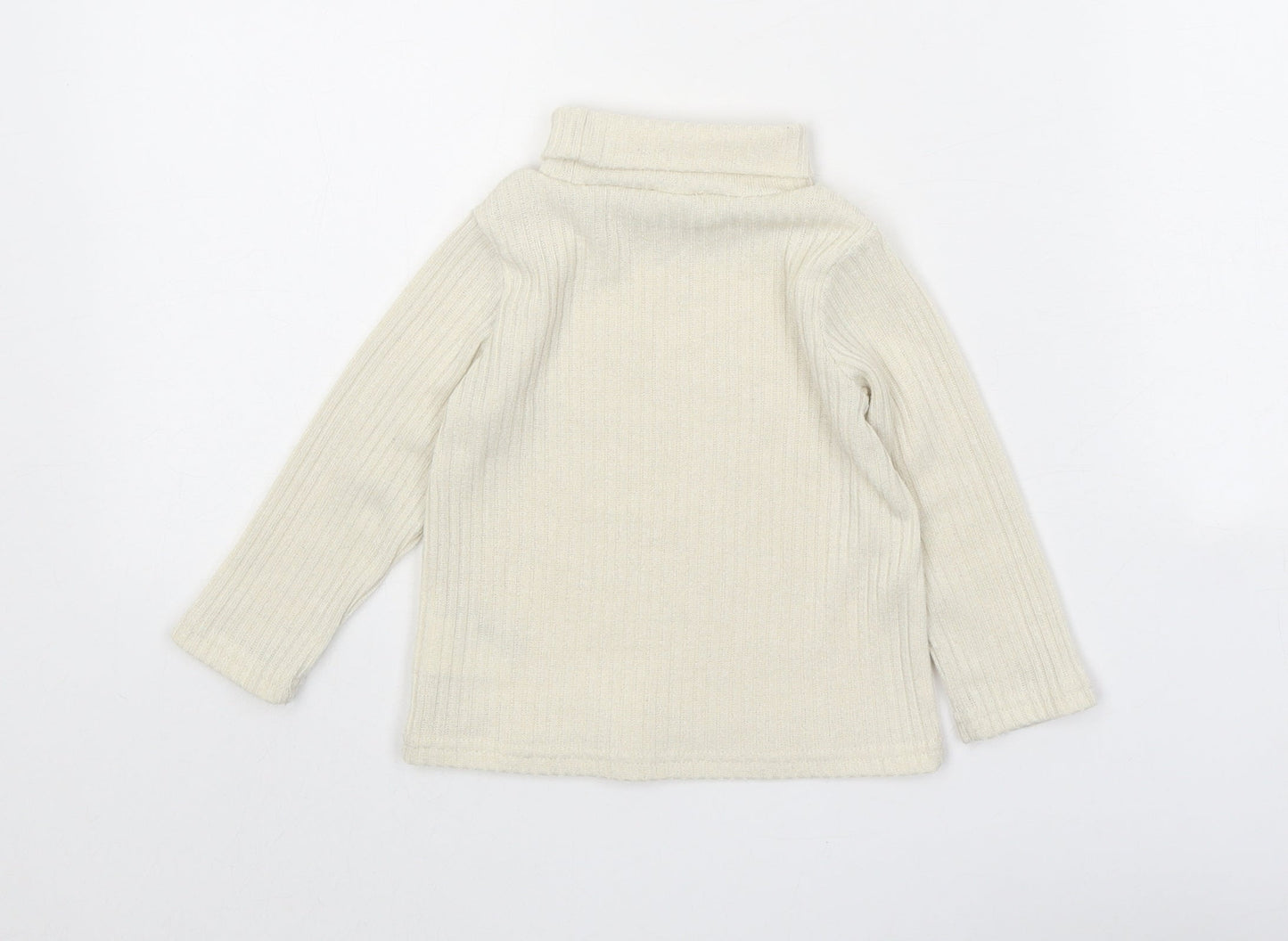 PatPat Girls Beige Polyester Pullover Jumper Size 18-24 Months Pullover