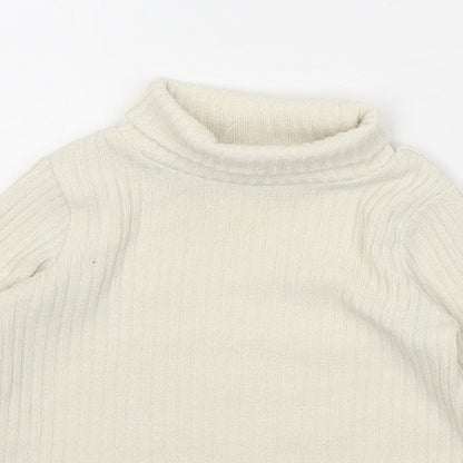 PatPat Girls Beige Polyester Pullover Jumper Size 18-24 Months Pullover