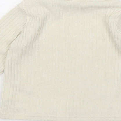 PatPat Girls Beige Polyester Pullover Jumper Size 18-24 Months Pullover