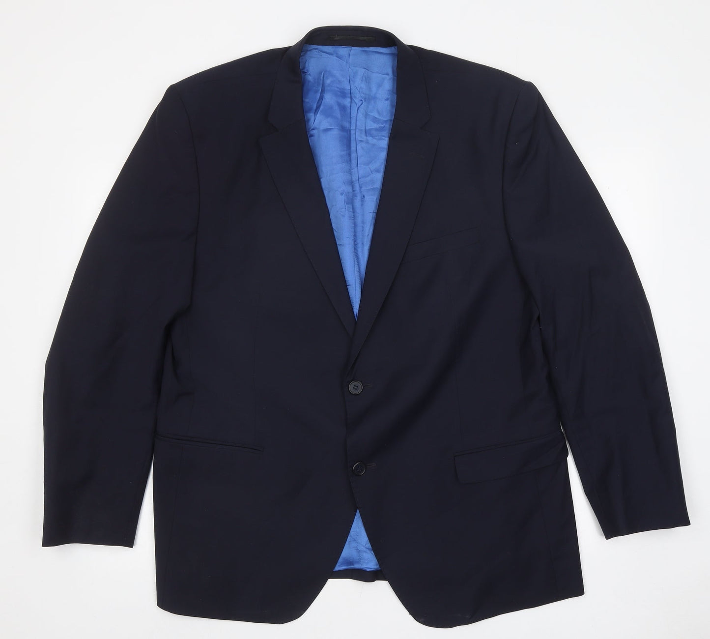 Mens UK Size L Santinelli Regular Blue Suit Jacket