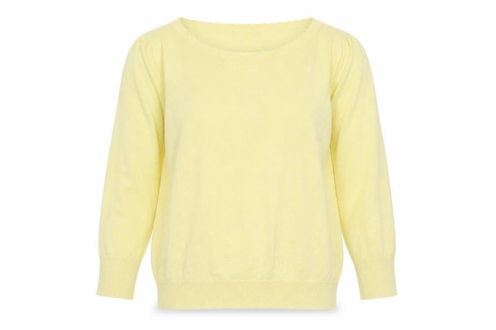 Womens UK Size 10 M&Co Yellow Pullover Jumper