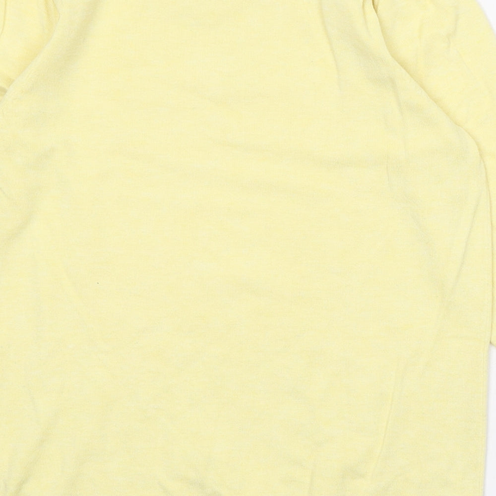Womens UK Size 10 M&Co Yellow Pullover Jumper
