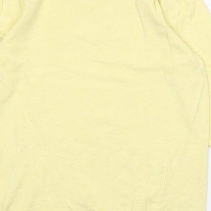 Womens UK Size 10 M&Co Yellow Pullover Jumper