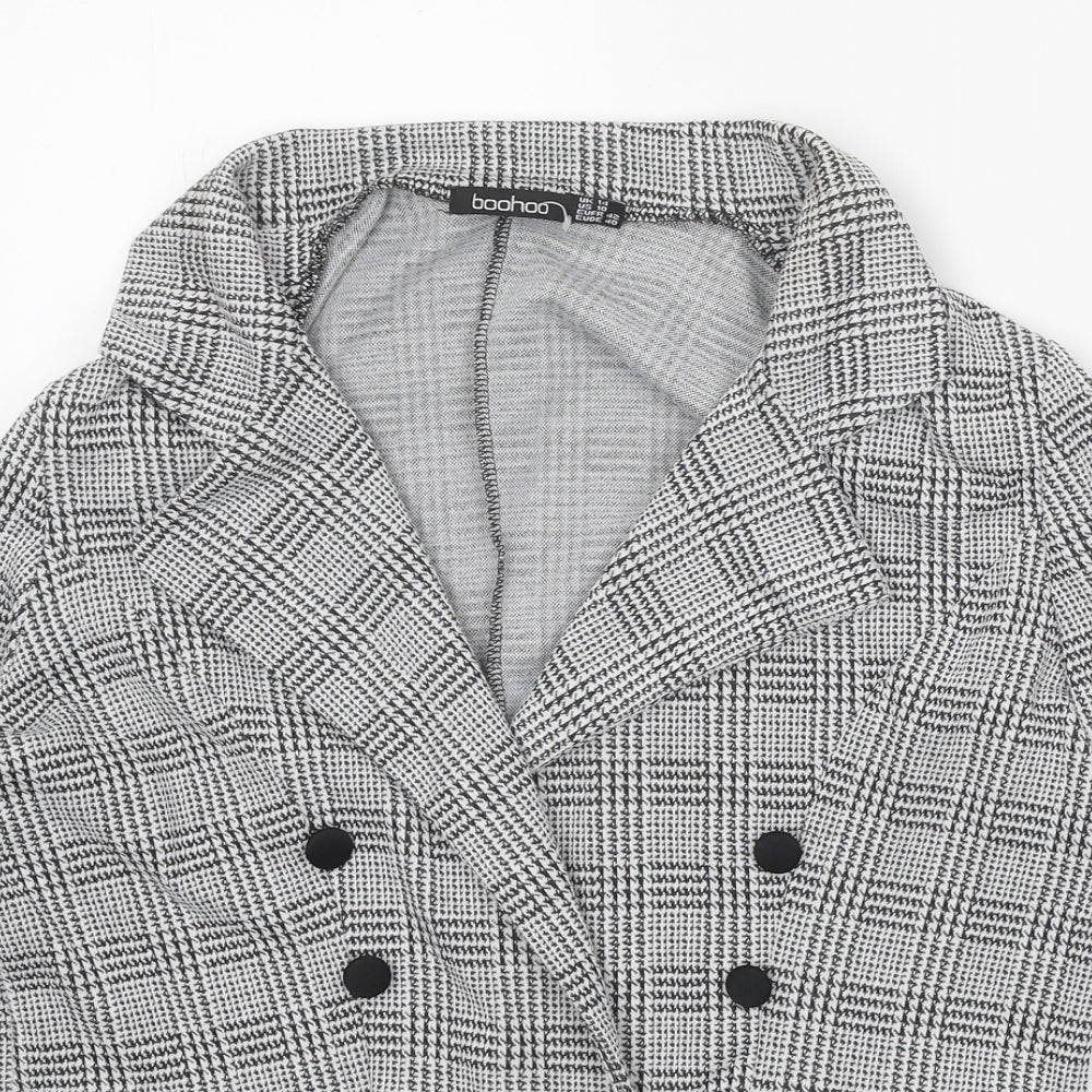 Womens UK Size 14 Boohoo Grey Jacket