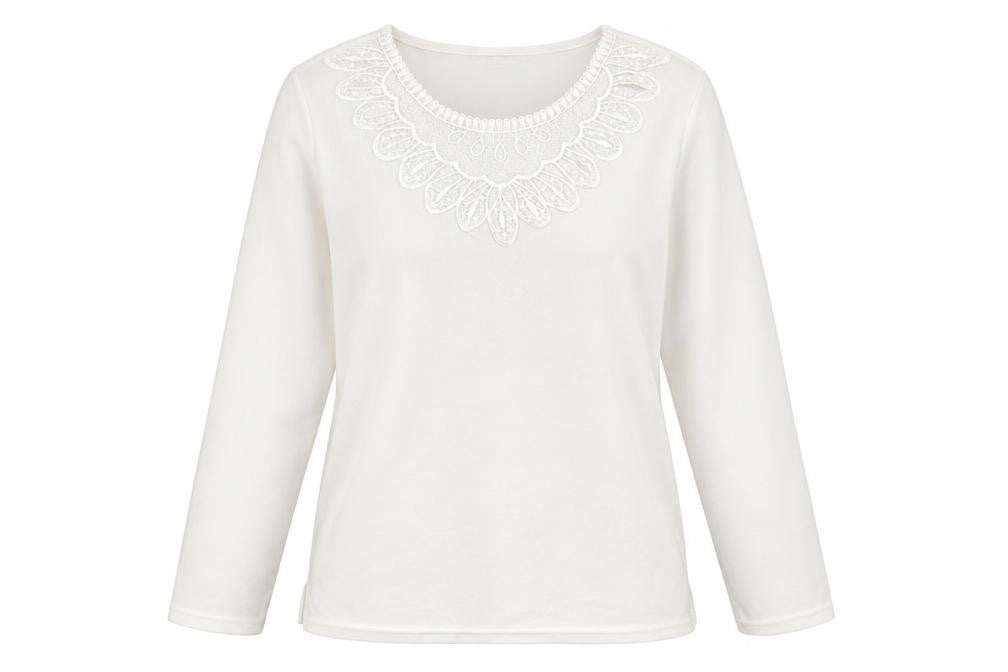 Womens UK Size L Bonmarché White Pullover Jumper