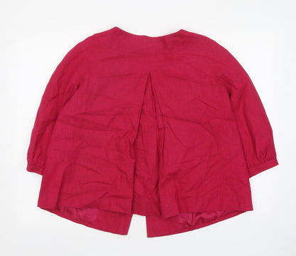 Womens UK Size 10 Betty Jackson Black Pink Jacket