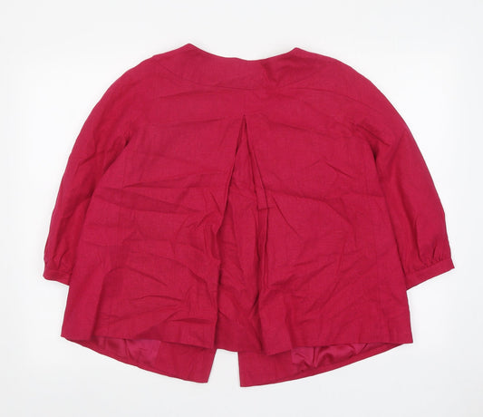 Womens UK Size 10 Betty Jackson Black Pink Jacket