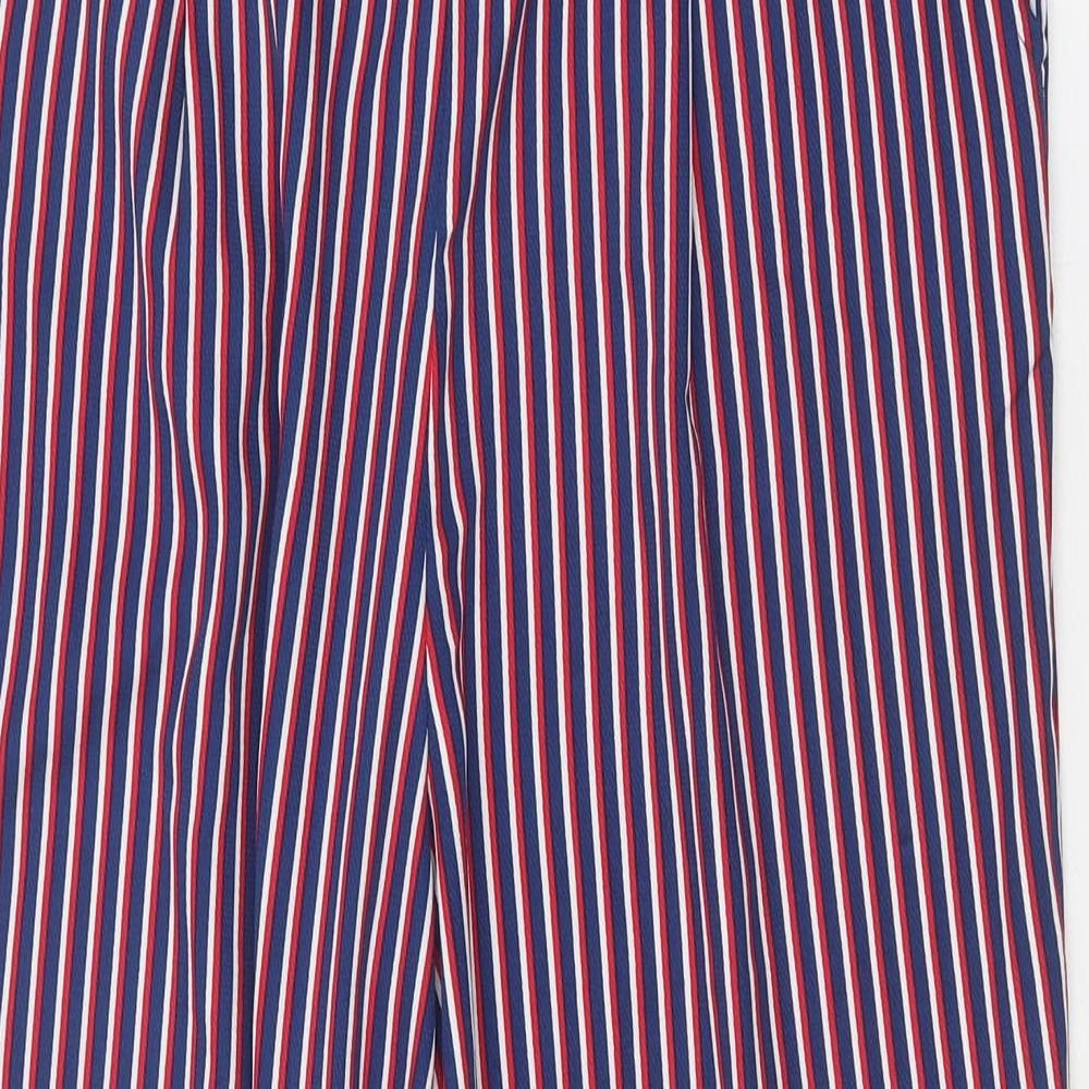 Studio Womens Multicoloured Striped Polyester Trousers Size 12 Regular