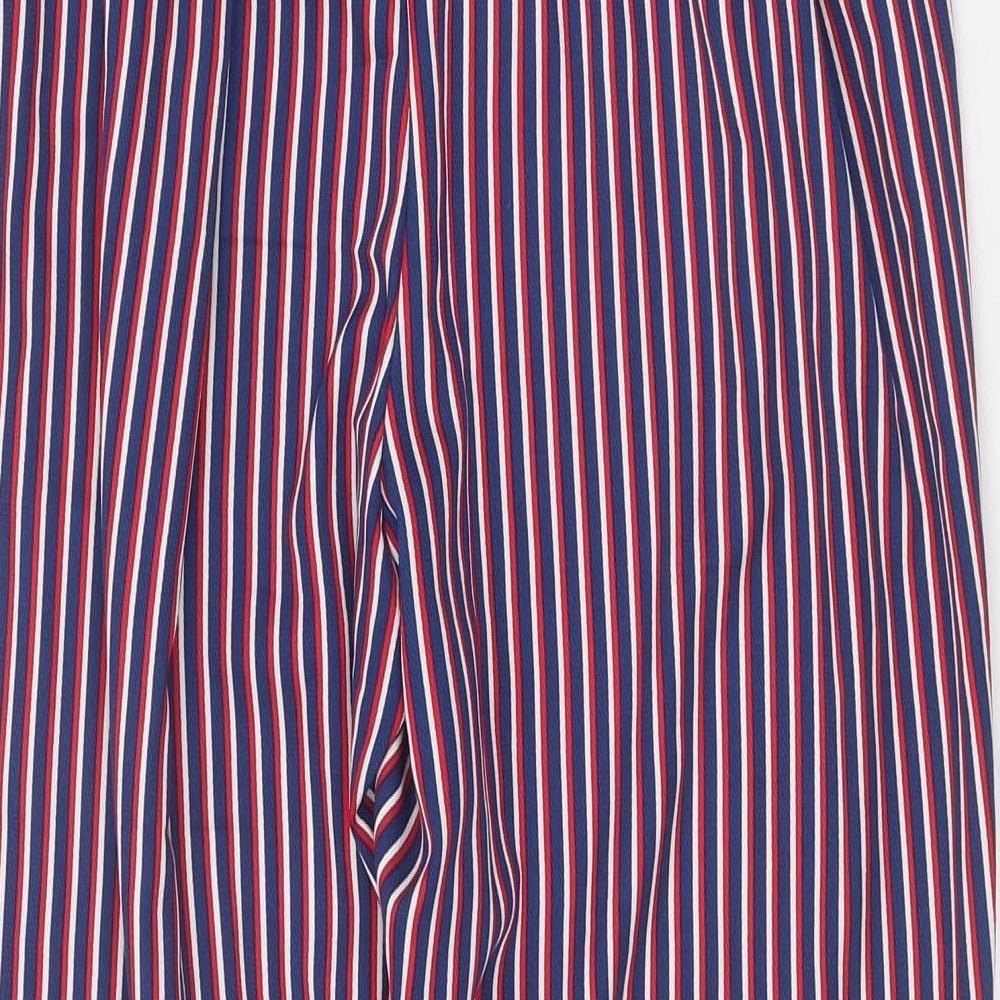 Studio Womens Multicoloured Striped Polyester Trousers Size 12 Regular