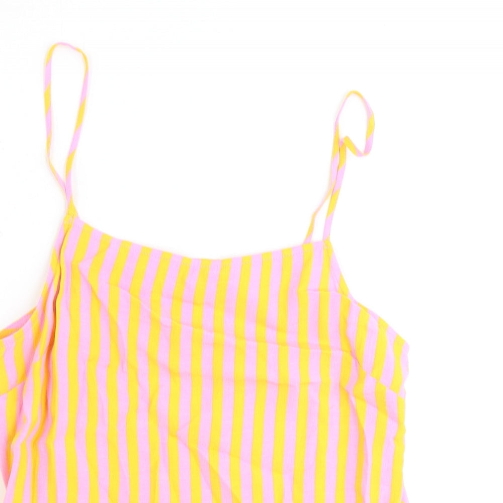 Womens UK Size 6 Topshop Pink Basic Tank
