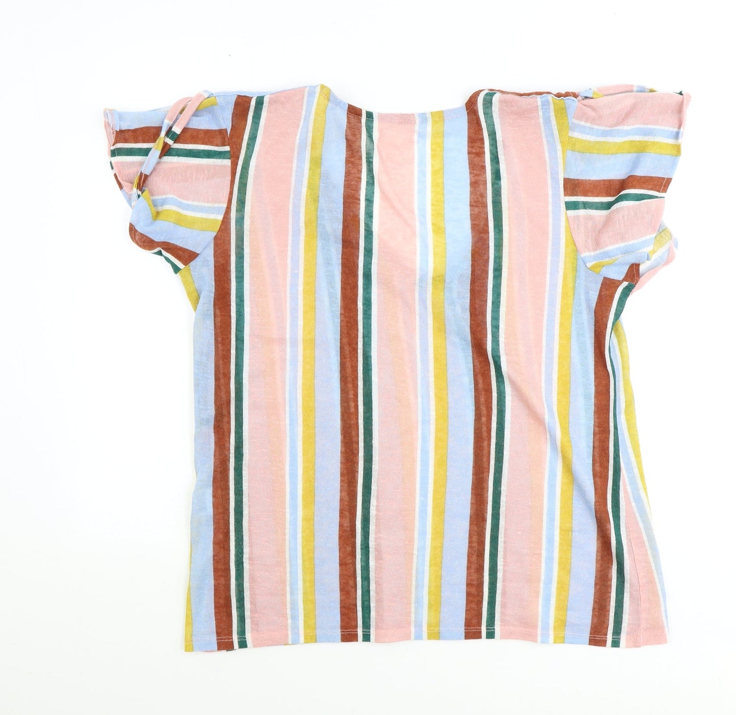 Womens UK Size L Encuentro Multicoloured Basic T-Shirt