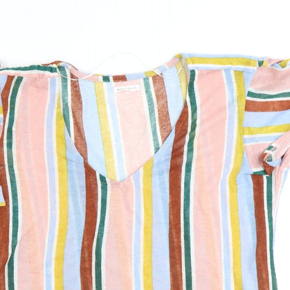 Womens UK Size L Encuentro Multicoloured Basic T-Shirt