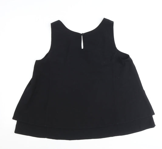 Womens UK Size 14 Together Black Basic Tank