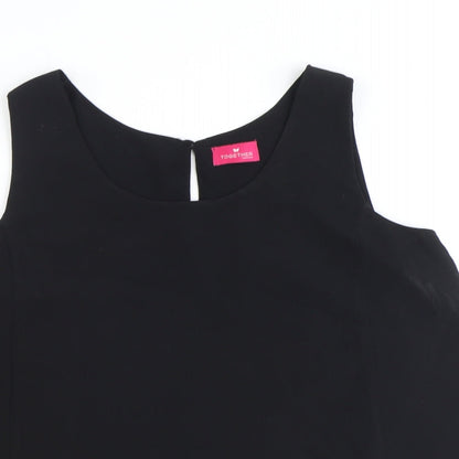 Womens UK Size 14 Together Black Basic Tank
