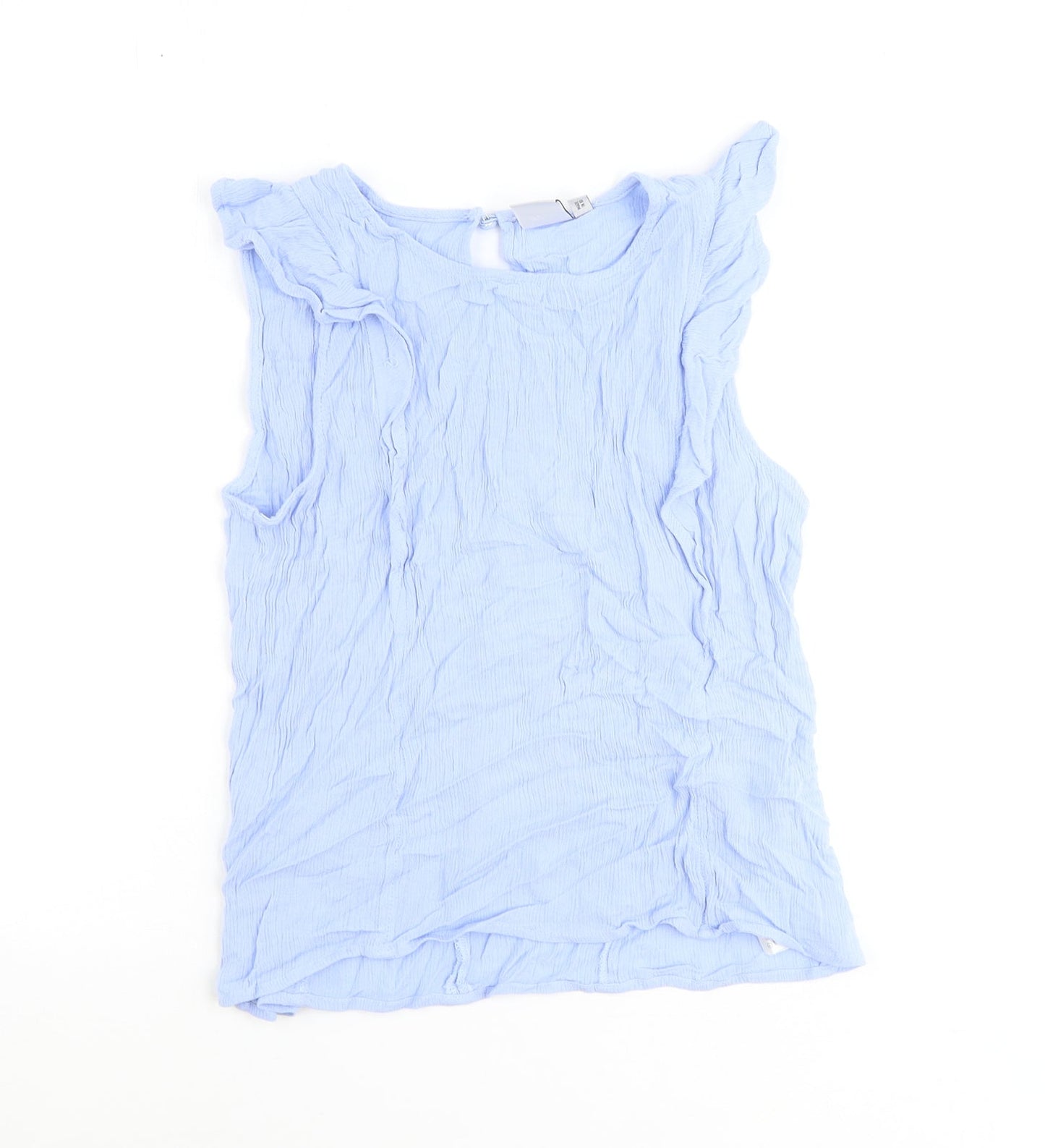 Womens UK Size L ICHI Blue Basic Tank