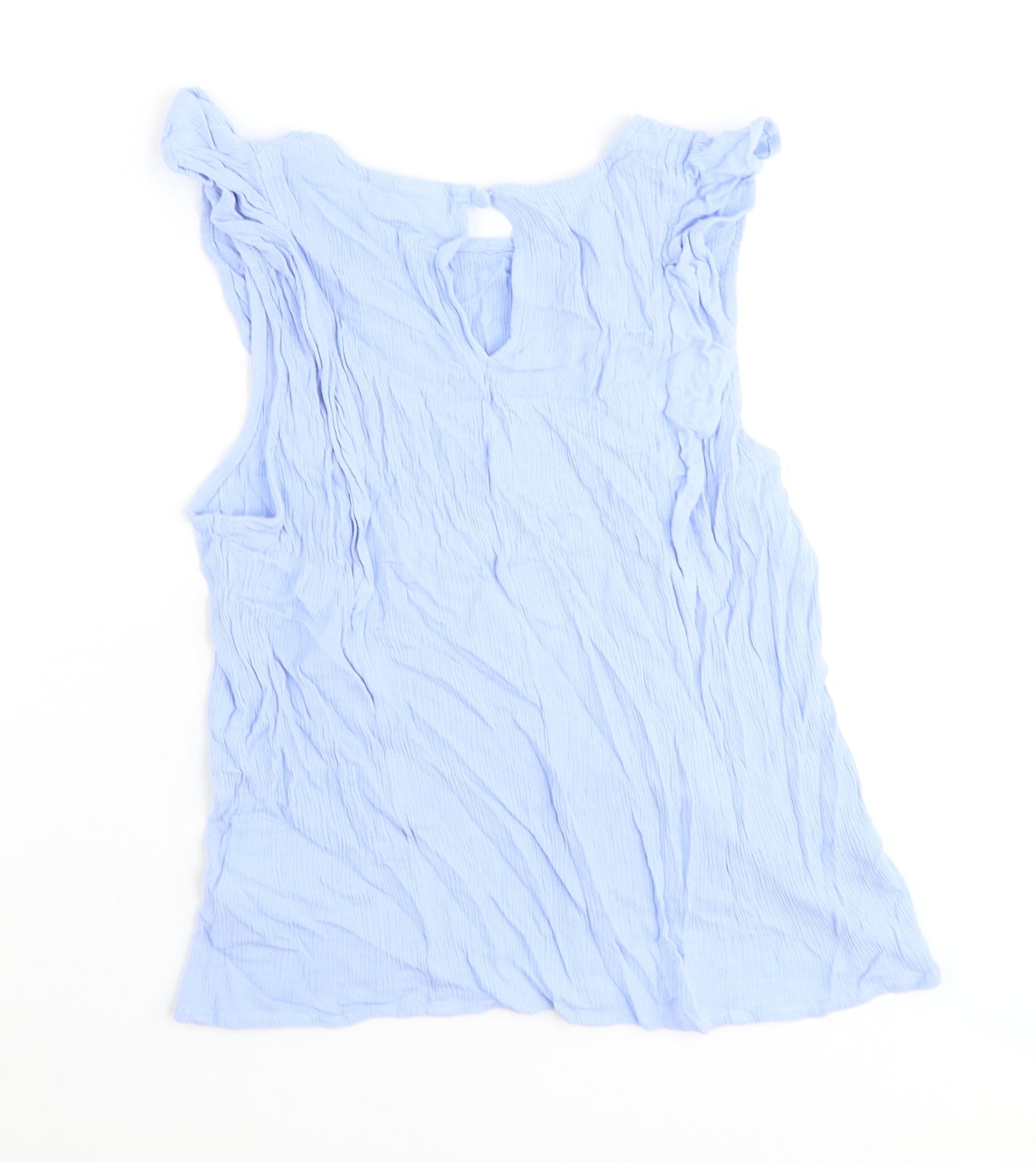 Womens UK Size L ICHI Blue Basic Tank