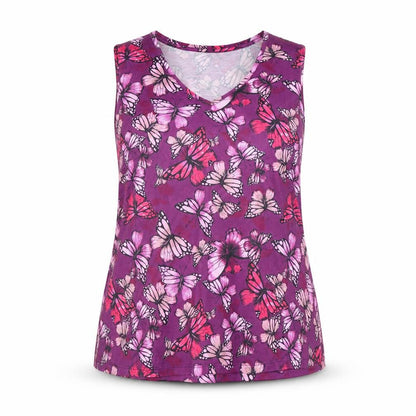 Womens UK Size 14 Bonmarché Purple Basic Tank