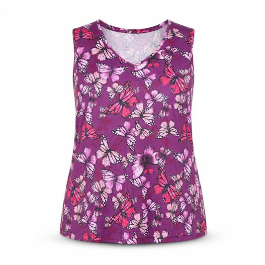 Womens UK Size 14 Bonmarché Purple Basic Tank