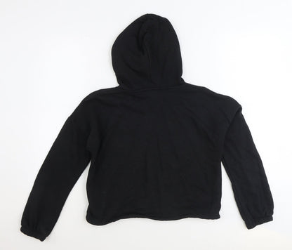 Primark Womens Black Polyester Pullover Hoodie Size XS Pullover - Cropped