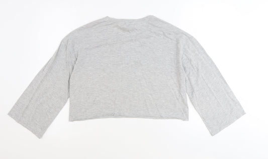 Womens UK Size 10 Atmosphere Grey Basic T-Shirt