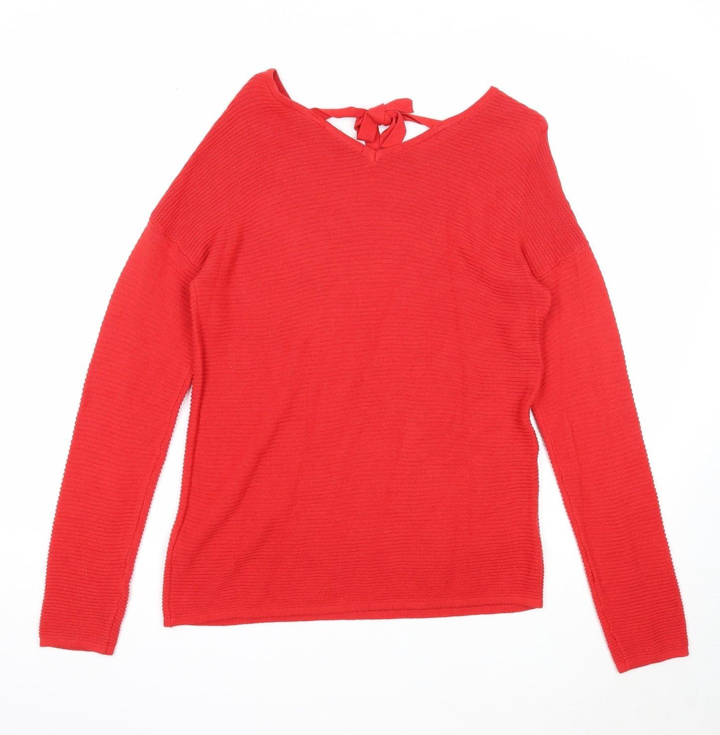 Womens UK Size S ESMARA Red Pullover Jumper