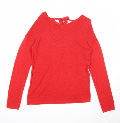 Womens UK Size S ESMARA Red Pullover Jumper