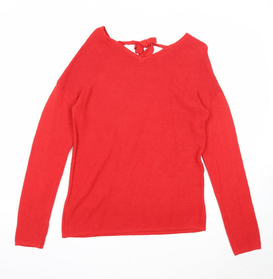 Womens UK Size S ESMARA Red Pullover Jumper