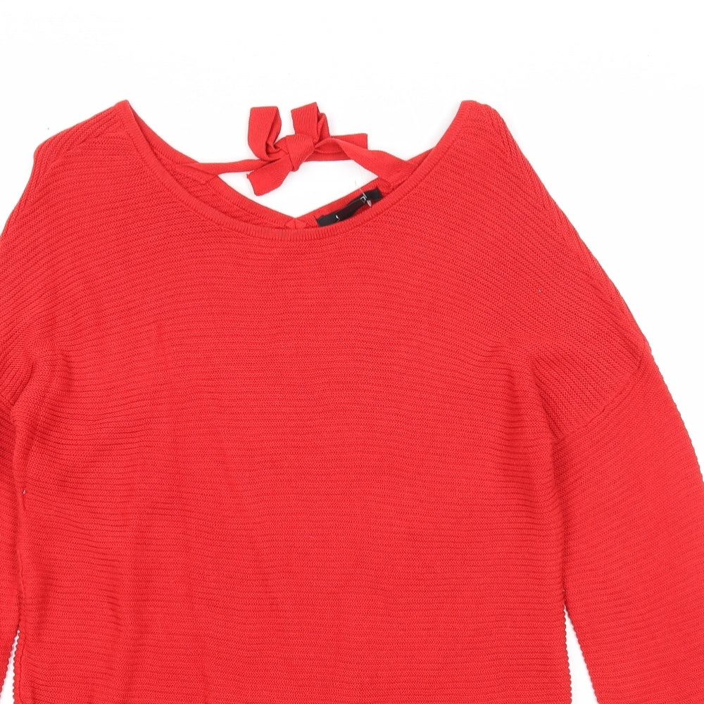 Womens UK Size S ESMARA Red Pullover Jumper