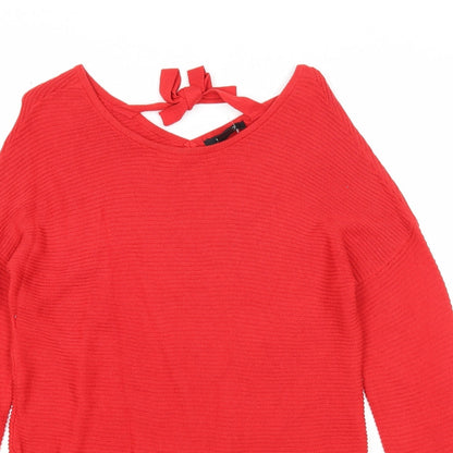 Womens UK Size S ESMARA Red Pullover Jumper
