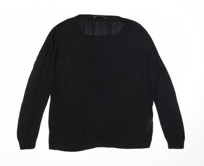 Womens UK Size L Oasis Black Pullover Jumper