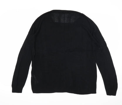 Womens UK Size L Oasis Black Pullover Jumper