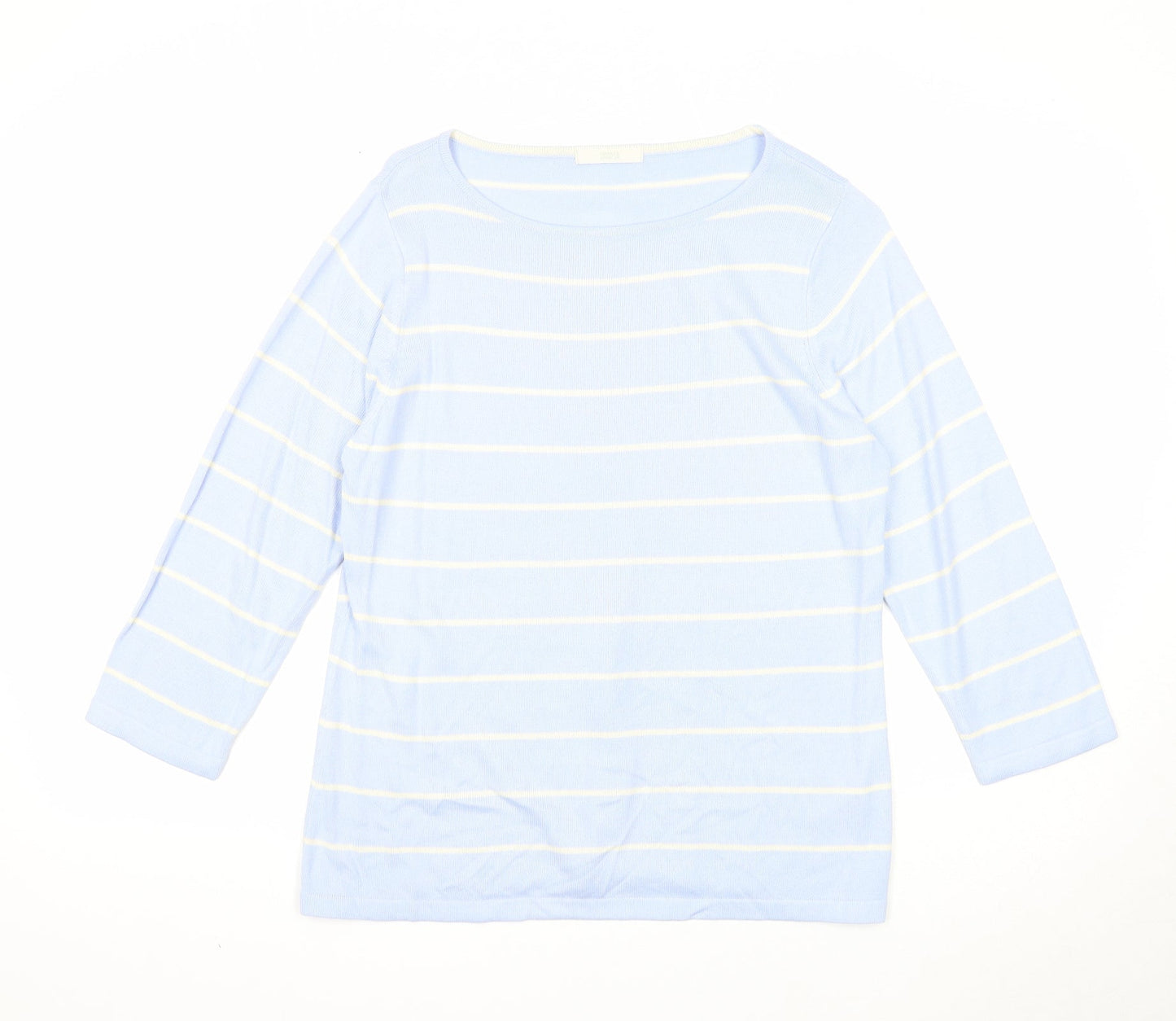 Womens UK Size 10 Marks and Spencer Blue Pullover Jumper
