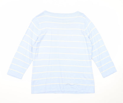 Womens UK Size 10 Marks and Spencer Blue Pullover Jumper