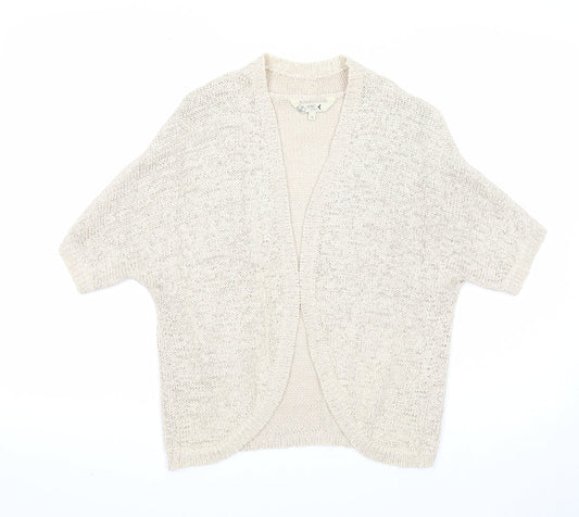 Womens UK Size 16 M&Co Beige Cardigan Jumper