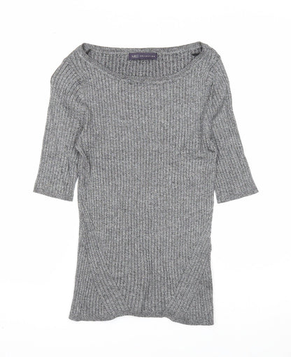 Womens UK Size 10 Marks and Spencer Grey Pullover Jumper