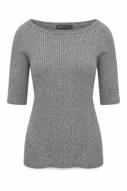 Womens UK Size 10 Marks and Spencer Grey Pullover Jumper