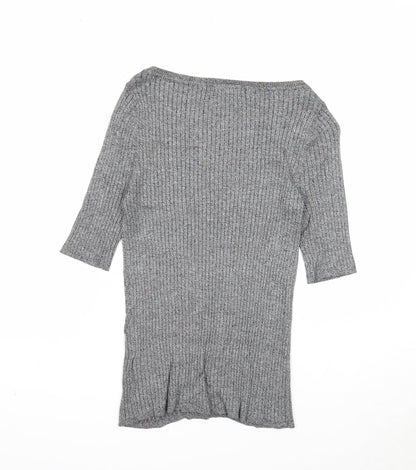 Womens UK Size 10 Marks and Spencer Grey Pullover Jumper