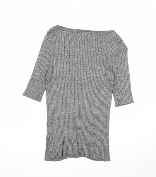 Womens UK Size 10 Marks and Spencer Grey Pullover Jumper